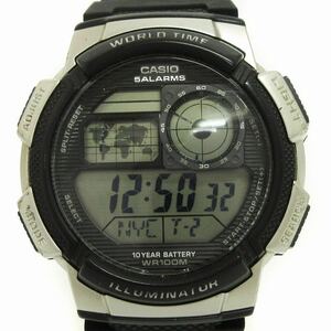 カシオ CASIO スタンダード デジタル クォーツ 腕時計 AE-1000W 黒 ブラック ウォッチ メンズ