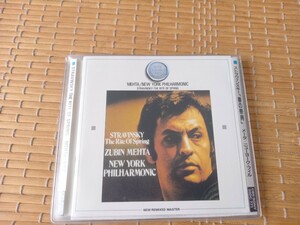 　【ソフトケース入り国内盤CD 　同封可能】　ストラヴィンスキー/春の祭典　ズービン・メータ指揮ニューヨーク・フィルハーモニック　