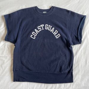 Special! 70s Champion 単色タグ L リバースウィーブ COAST GUARD スウェット USA製 ヴィンテージ 半袖 NAVY コーストガード 60s 80s 90s