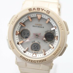 1円 稼働 CASIO カシオ G-SHOCK BABY-G 電波ソーラー BGA-2510 ダブルLEDライト QZ クオーツ アナデジ 腕時計 レディース 0412020240528