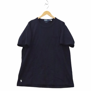 ポロ バイ ラルフローレン Polo by Ralph Lauren クルーネック 半袖 ロゴ刺繍 ポケット コットン Tシャツ L NAVY ネイビー 200016546 メン