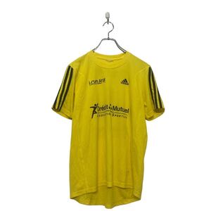 adidas 半袖 プリント Tシャツ アディダス M~ イエロー スポーツウェア パックプリント クルーネック 古着卸 アメリカ仕入 a607-5901