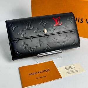 1円 極美品 LOUIS VUITTON ルイヴィトン ヴェルニ 長財布 ブラック モノグラム ウォレット ヴィトン サラ 2b3