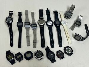 1129h CASIO カシオ 腕時計まとめ 18本 アナログ デジタル AW-21U AW-30 HDA-600 AW-80 F-28W W-520U WV-59J A150 LRW-200H 