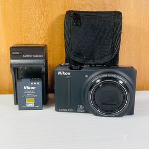 ［1203B］Nikon COOLPIX S9100 ブラック コンパクトデジタルカメラ ニコン