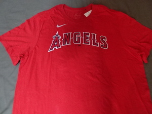 激レア USA購入【Nike】 MLB ロサンゼルス エンジェルス【Los Angeles Angels】大谷翔平【OHTANI】NO.17 ナンバーTシャツUS XXLサイズ