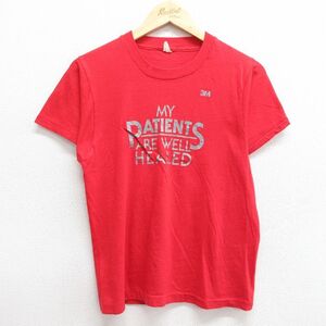 【30%OFF】S/古着 スクリーンスターズ 半袖 ビンテージ Tシャツ メンズ 80s FUNRUN ダラス クルーネック 赤 レッド 24apr18 中古 3OF