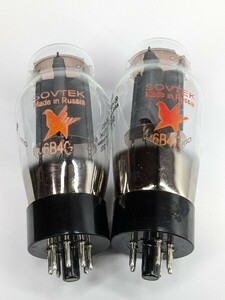 SOVTEC　6B4G　同一ロット　2本　測定データあり　良品　真空管　18547