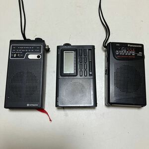 ラジオ Panasonic RF-551ELPA ER21T HITACHI KH-1240まとめ3台