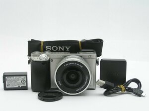 ★ハローカメラ★1297 SONY α 6000 ( E 16-50mm F3.5-5.6 OSS )2430万画素 【 付属品あり】動作品 現状 1円スタート 即決有り