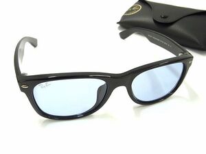 1円 ■極美品■ Ray-Ban レイバン RB 2132-F NEW WAYFARER 601/64 55□18 140 サングラス メガネ 眼鏡 メンズ ブラック系 FF3867