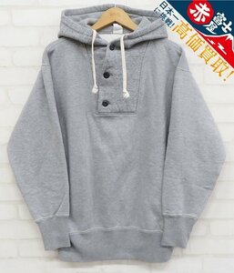 8T2056/FREEWHEELERS HENLEY-NECKED TYPE SWEAT PARKA フリーホイーラーズ ヘンリーネックスウェットパーカー