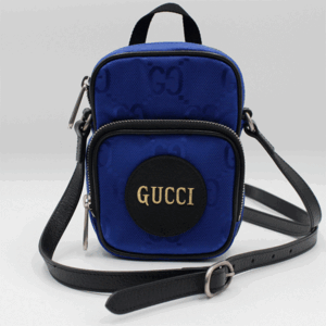 GUCCI グッチGucci Off The Grid ミニバッグ ブルー GGナイロン　643882