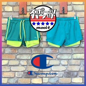 SP1-077★GOODカラー★状態◎★【C9 by Champion チャンピオン】インナースパッツ付き メッシュ ショートパンツ【メンズ M】ランニング