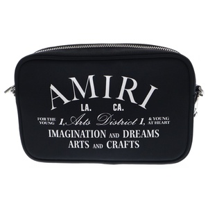 AMIRI アミリ ARTS DISTRICT CAMERA BAG PF23MCC001 ロゴプリント カメラバッグ ショルダーバッグ ブラック