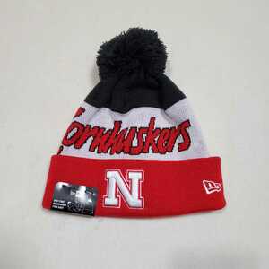 正規品　新品　ニューエラ NEW ERA ニットキャップ　ニット帽 ネブラスカ大学リンカーン校　NCAA ビーニー USA