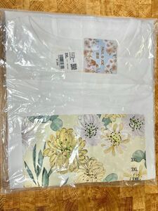 ⑪ユニクロ×ポール&ジョー 華やかなクリザンテーム柄Tシャツ 花柄 Paul&Joe ポルジョ UT 希少サイズ