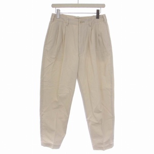 リノ LENO 2TUCK TROUSERS チノパンツ ジップフライ 2 M ベージュ L2201-PT003 /BM レディース