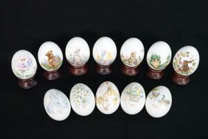 Noritake イースターエッグ 12点 1971年 1972年 1973年 1974年 1975年 2004年 2005年 2006年 2007年 2008年 2009年 2010年 ノリタケ 置き物