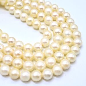 1円〜!!TASAKI(田崎真珠)★アコヤ本真珠ロングネックレス★N 約43.7g 約79.0cm 約6.0-6.5mm珠 ジュエリー pearl necklace DE0/DE0 M48