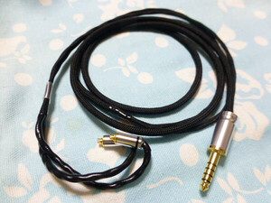 切り込み入り MMCX ケーブル MOGAMI 2944 4.4mm5極 高品質ver (カスタム可能) SHURE FX850 FX1100 JVC Westone Campfire Audio