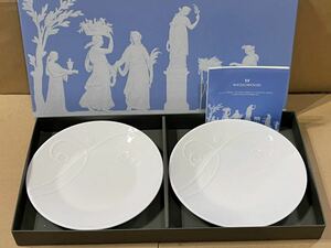 未使用 WEDGWOODウェッジウッド ネイチャー ペア プレート 2枚セット 15cm 皿 白色 ホワイト