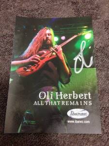 [All That Remains] Oli Herbert 直筆サイン