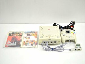 KM567●現状品稼働品●SEGA ドリームキャスト HKT-3000 本体＆ソフト6点セット　コントローラー・ケーブル付き