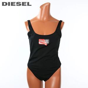 DIESEL Coca-Cola スイムウェア　コラボデザイン ビーチウエア 水着 ワンピース水着 CC-FLAMNEW-COLA die-l-c-d4-918 ブラック Sサイズ