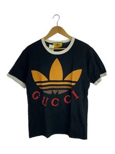 GUCCI◆Tシャツ/XS/コットン/BLK/22-23AW/コラボ/トレフォイル