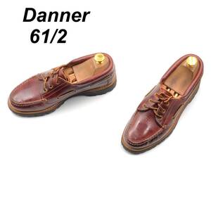 即決 Danner ダナー 24.5cm 6.5 D5900 メンズ レザーシューズ Uチップ 外羽根 茶 ブラウン 革靴 皮靴 ビジネスシューズ