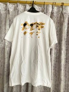 NIKE ナイキ 半袖Tシャツ Tシャツ Tee ホワイト 白 ワールドワイド ワールド 新品 メンズ L 世界 地図 WORLD WIDE WORLDwide 白金 ゴールド