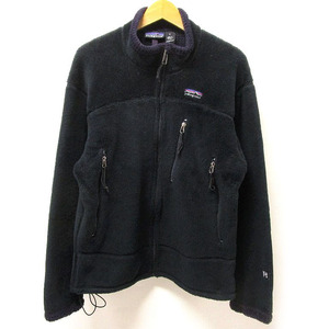 01年製 patagonia パタゴニア レギュレーター R4 フリースジャケット M ブラック USA製 36100