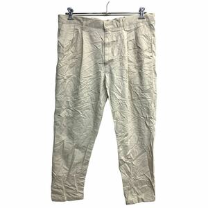 DOCKERS チノパン W36 ドッカーズ タックパンツ ビッグサイズ ライトベージュ コットン メキシコ製 古着卸 アメリカ仕入 2403-258