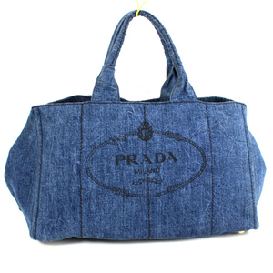 プラダ トートバッグ　ハンドバッグ　デニム　PRADA　カナパ　B1877B　q826