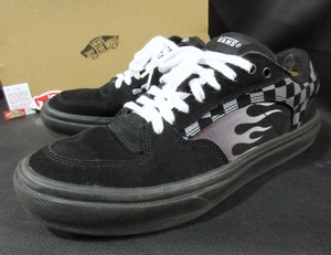 バンズ VANS VERTEX バーテックス BLACK/FIRE ファイヤーパターン ローカット 軽量ソール スニーカー 609860-0004