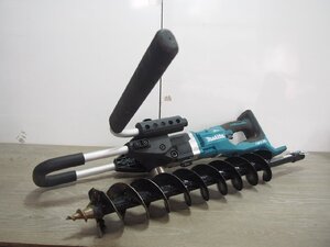 ☆【2K1218-10】 makita マキタ 充電式アースオーガ DG460D ビットつき DC36V(18V×2) ジャンク