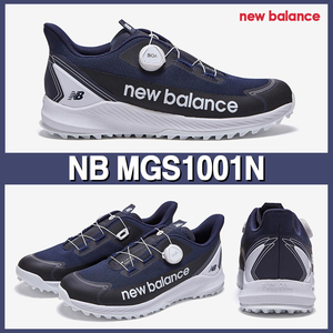 2.2万 試着程度超美品 22年製 New Balance ニューバランス MGS1001N GOLF ゴルフシューズ FuelCell 1001 v3 SL BOA　ネイビー系 27.5cm