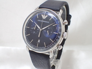 6085[T]エンポリオアルマーニ/AR-11105/クロノグラフ/メンズ腕時計/青文字盤