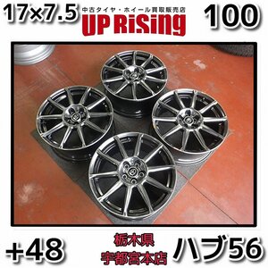 トヨタ TOYOTA 86 ZN6後期 純正♪17×7.5J PCD100 5H +48 ハブ56♪BRZへ流用可能！♪ホイールのみ4本♪店頭受取歓迎♪R604W95