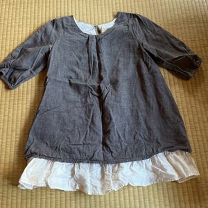 グローバルワーク/女の子用チェニックサイズ表記XL(160cm)個人出品、訳あり