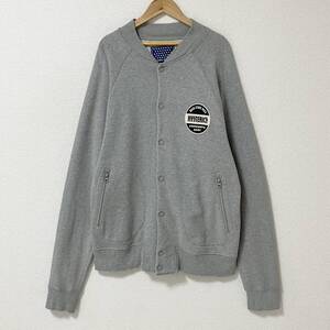 00s 初期 HYSTERIC GLAMOUR ロゴ スウェット スタジャン グレー ヒステリックグラマー ブルゾン カーディガン Y2K VINTAGE archive 4050461