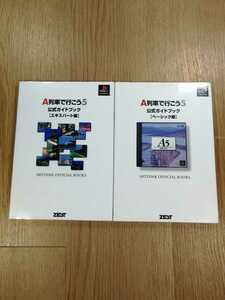 【B546】送料無料 書籍 A列車で行こう5 公式ガイドブック エキスパート編 ベーシック編 ( PS1 攻略本 空と鈴 )