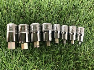 【中古品】Snap-on ショートヘキサゴンソケットセット FAMXS10E～FAMXS3E ※8pcs　〇〇　ITGHX2U3QC2Z