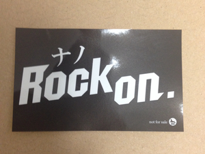 Rock on. ナノ 非売品 ステッカー