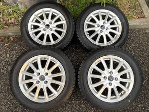 超美品　バリ溝　175/65R15 21年製グッドイヤー　ICENAVI7 スタッドレス　スイフト アクア ヴィッツ フィット キューブ インサイト