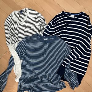 GAP 3品セット　メンズニット2品ロンT1品