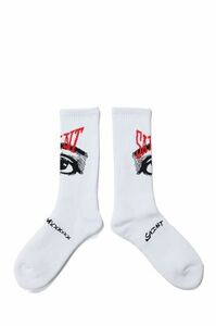 SAINT M×××××× 24SS EYES_SOCKS WHITE ソックス ホワイト 新品未使用品