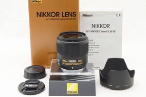 ☆極上美品☆ Nikon ニコン AF-S NIKKOR 35mm F1.8 G ED 元箱 付属品 ♯24121508