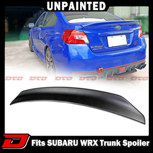 [在庫品] スバル WRX VA系 STI セダン リアスポイラー トランクスポイラー ABS 素地 塗装なし 2015-2021 V TYPE